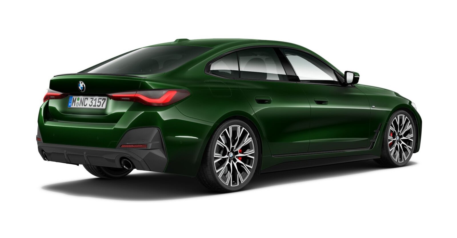 BMW BMW 4er in Grün von hinten