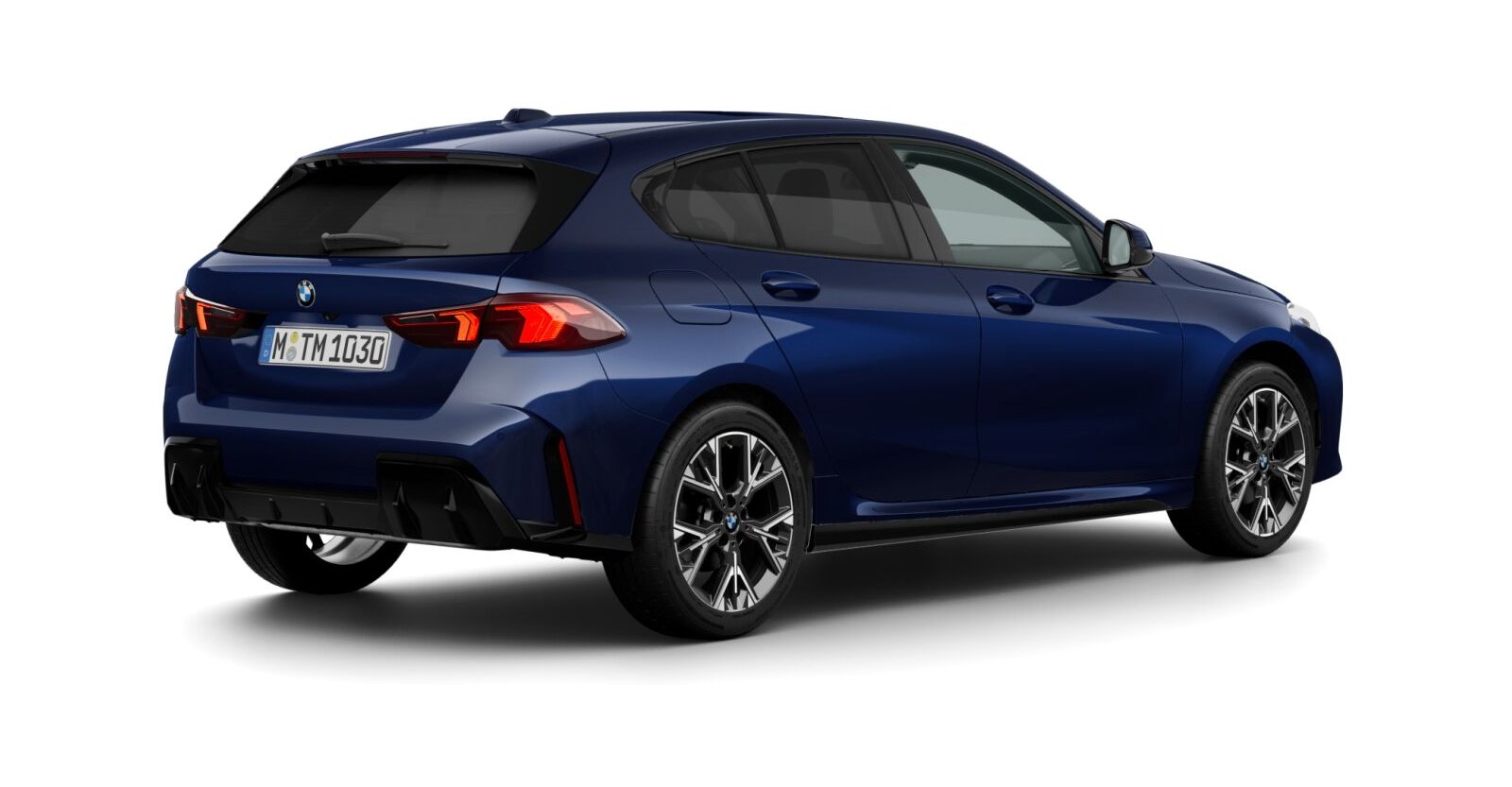 BMW BMW 1er in Blau von hinten