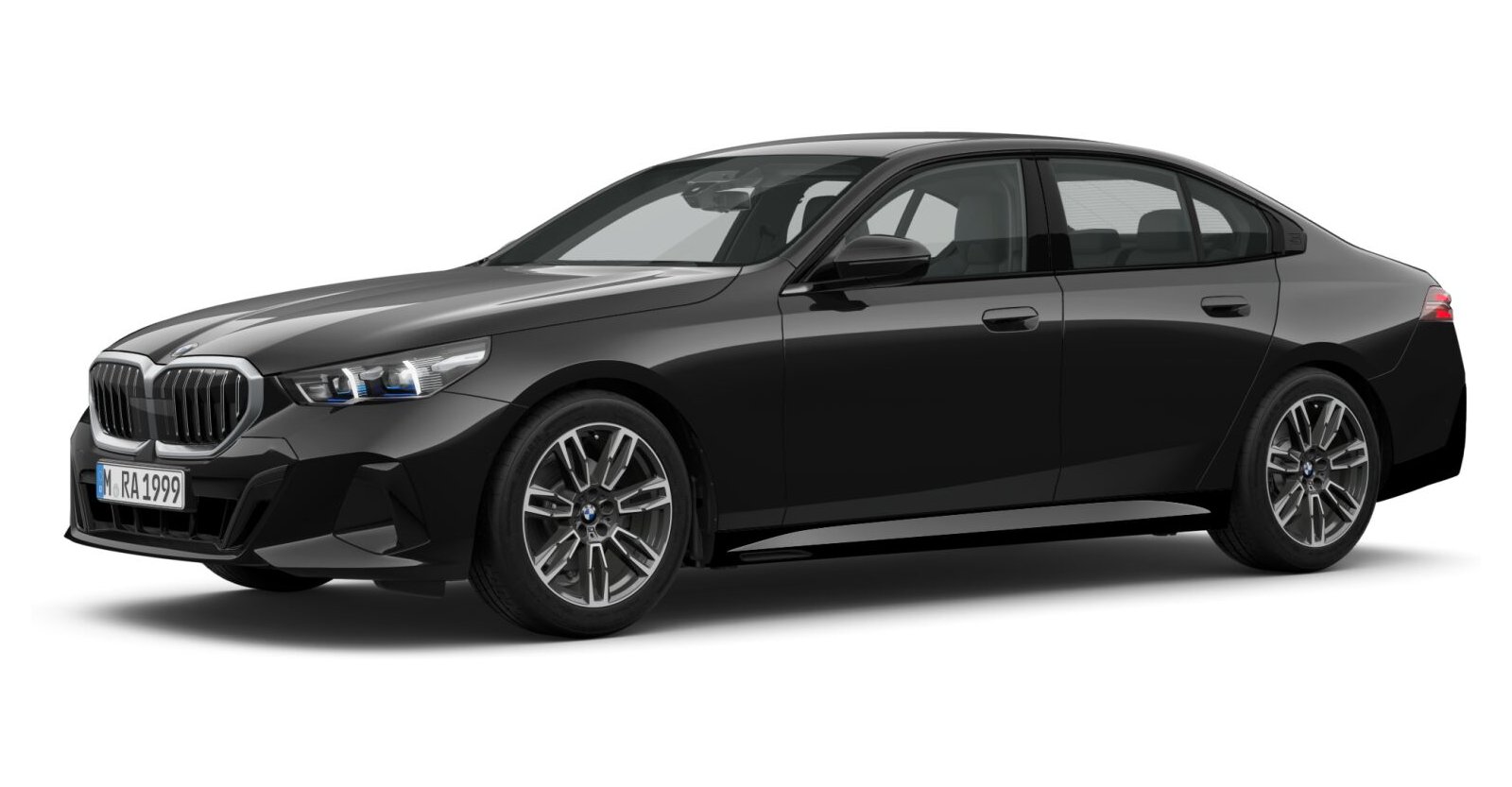 BMW BMW 5er in Schwarz von vorne BMW BMW 5er in Schwarz von vorne