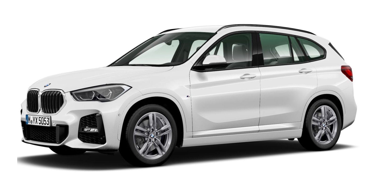 BMW X1 sDrive18i in Weiß von vorne BMW X1 sDrive18i in Weiß von vorne