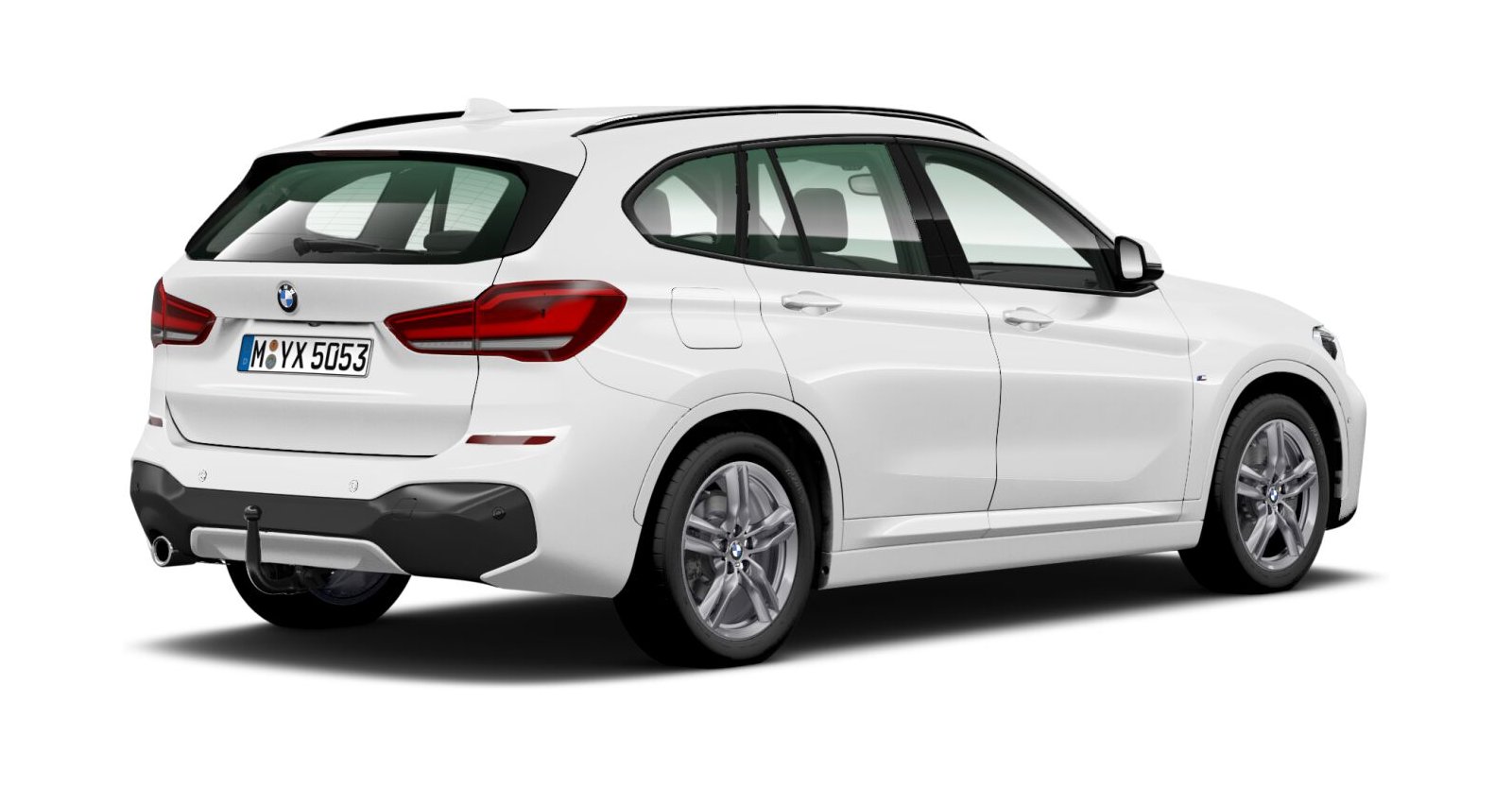 BMW BMW X in Weiß von hinten BMW BMW X in Weiß von hinten