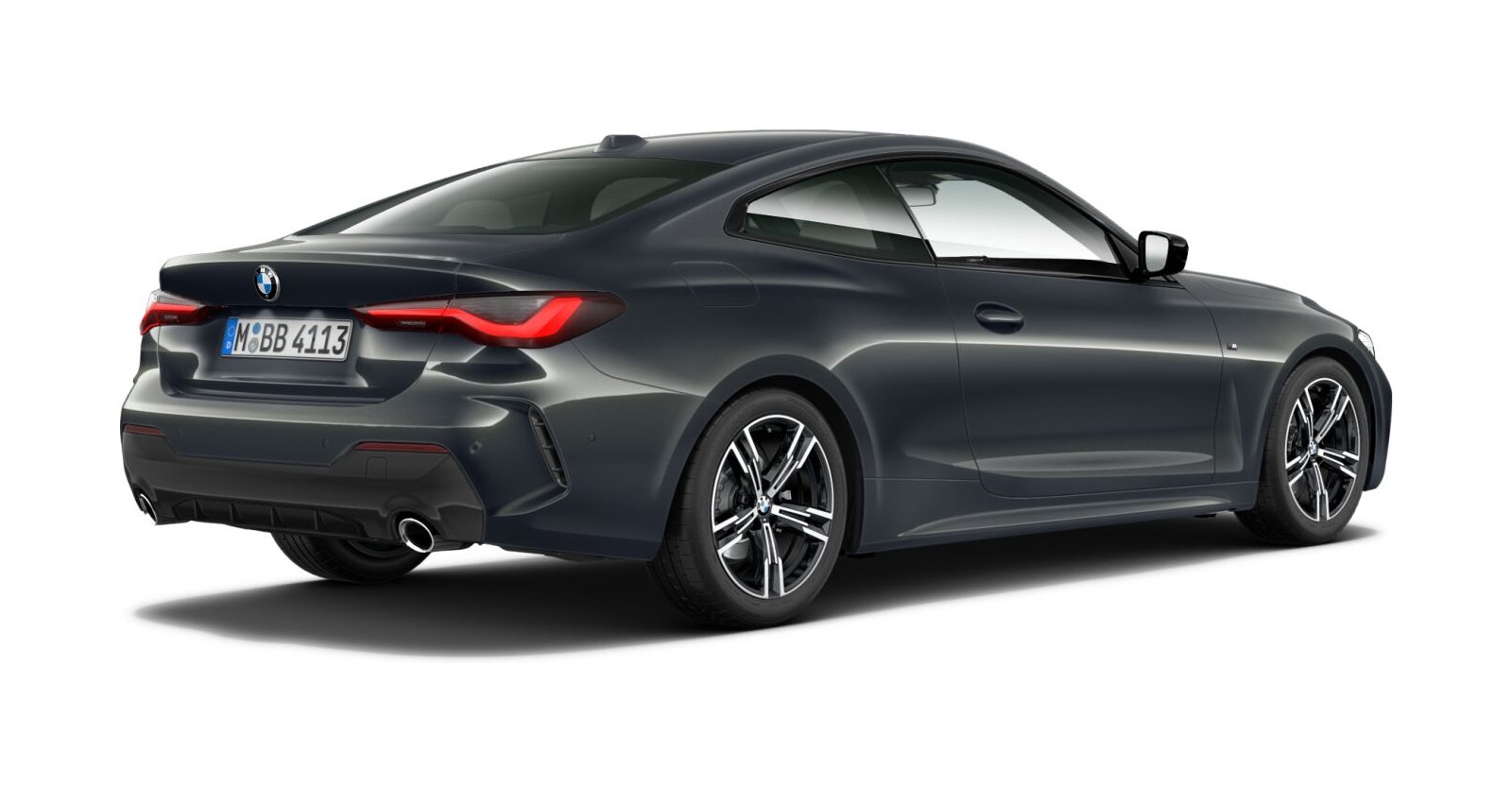BMW BMW 4er in Grau von hinten BMW BMW 4er in Grau von hinten