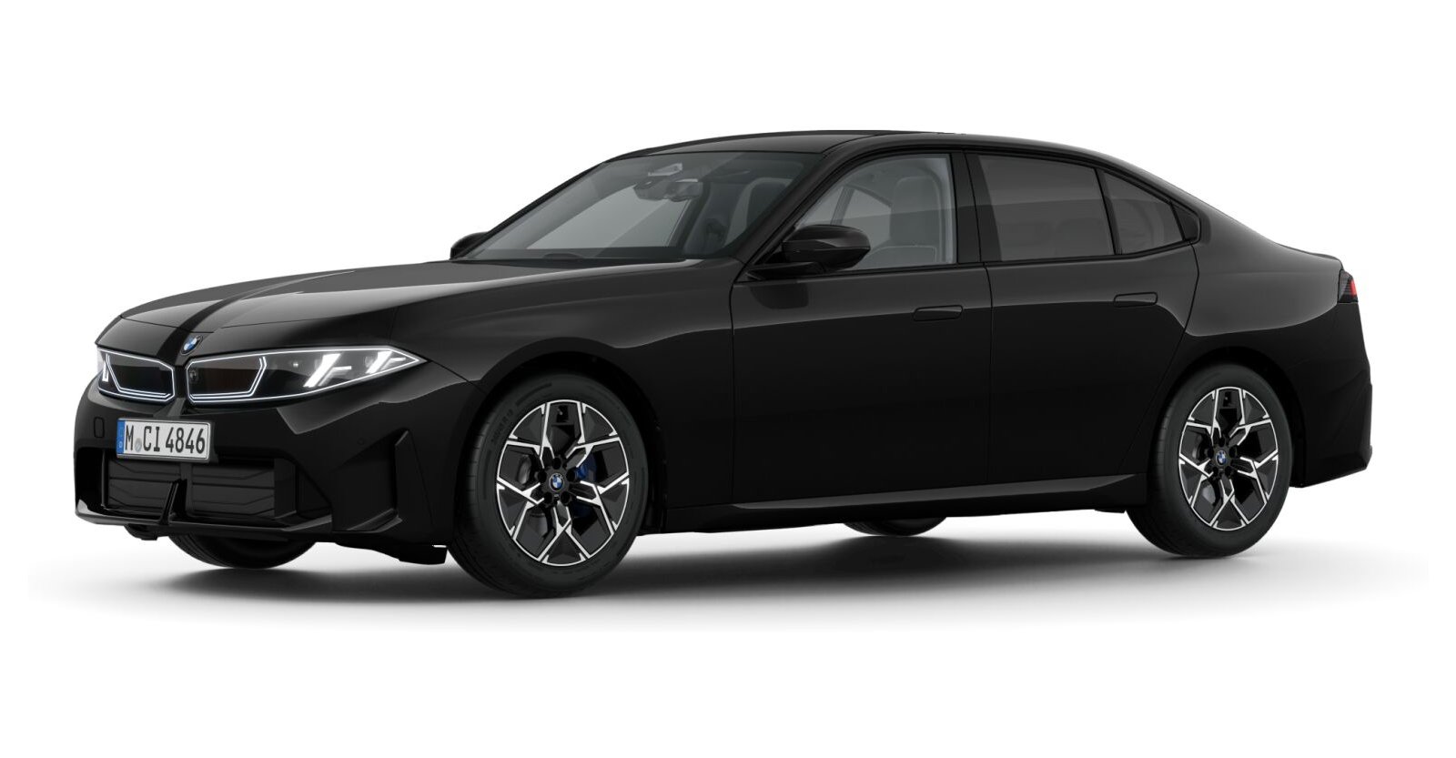 BMW BMW 3er in Schwarz von vorne