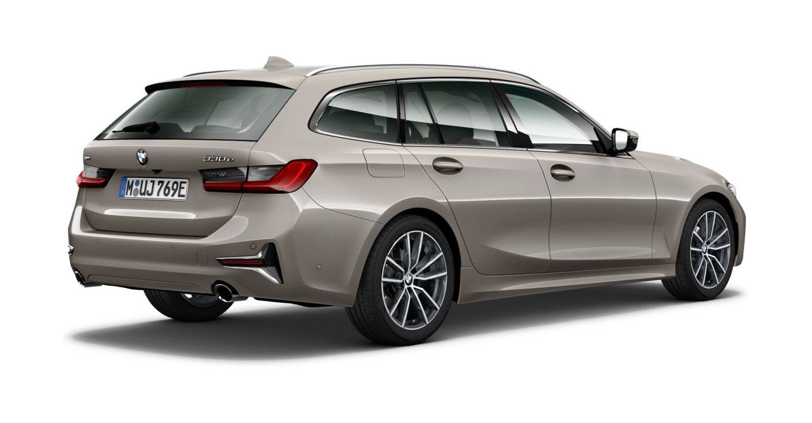 BMW BMW 3er in Grau von hinten BMW BMW 3er in Grau von hinten