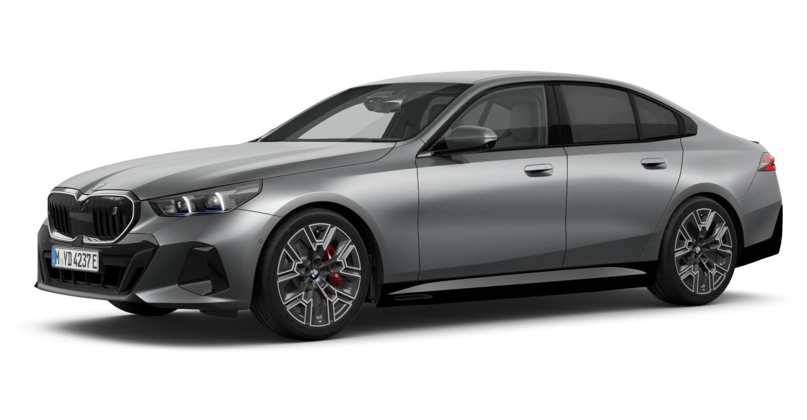 BMW i5 eDrive40 Limousine in Grau von vorne
