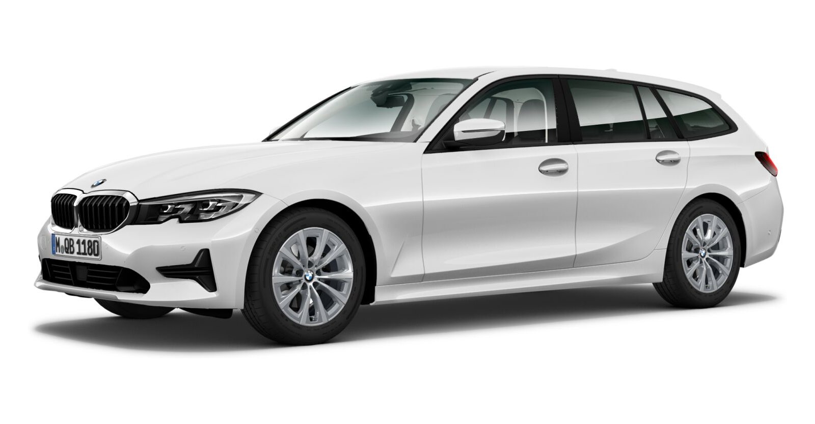 BMW BMW 3er in Weiß von vorne BMW BMW 3er in Weiß von vorne