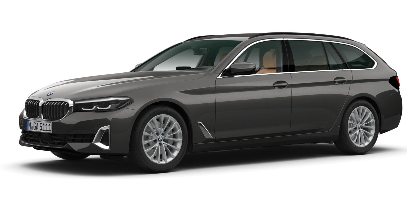BMW BMW 5er in Grau von vorne