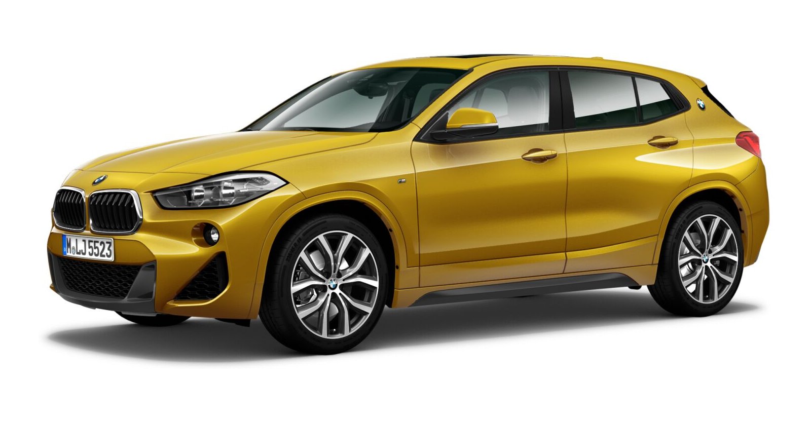 BMW BMW X in Gelb von vorne