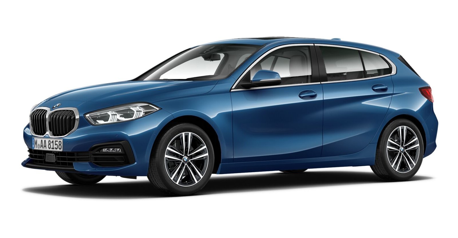 BMW BMW 1er in Blau von vorne