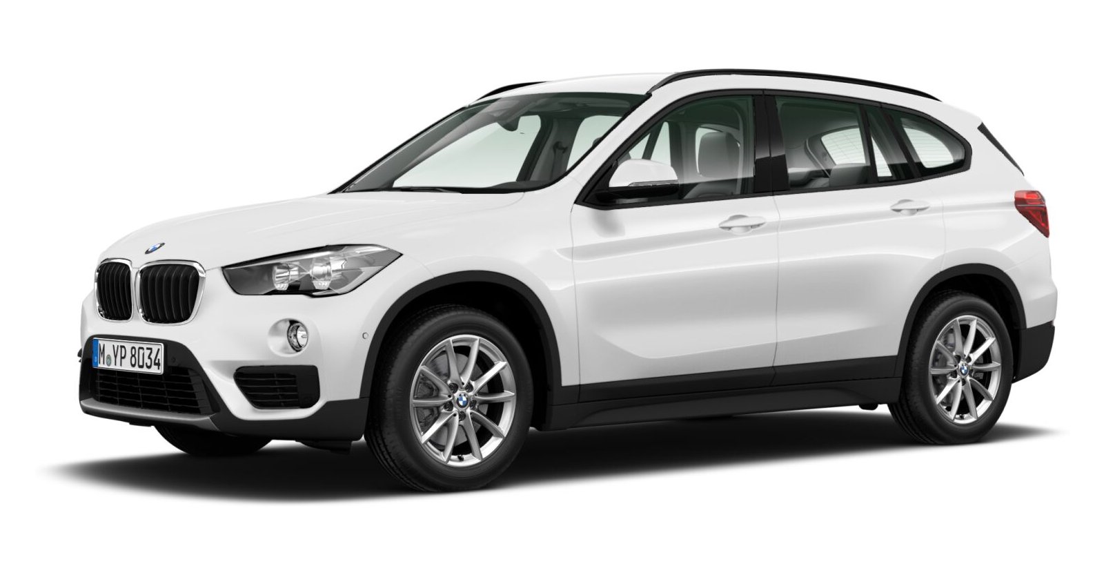 BMW X1 sDrive18i in Weiß von vorne BMW X1 sDrive18i in Weiß von vorne