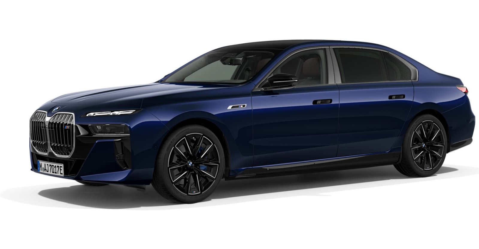BMW BMW I in Blau von vorne BMW BMW I in Blau von vorne