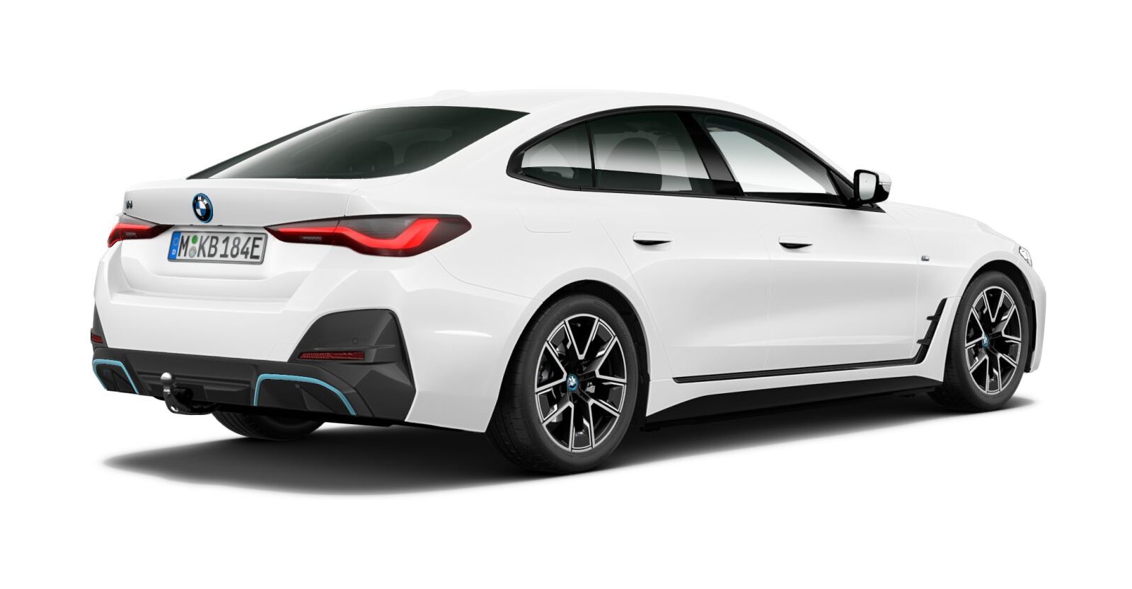 BMW BMW I in Weiß von hinten BMW BMW I in Weiß von hinten