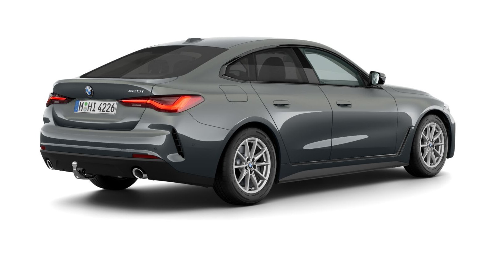 BMW BMW 4er in Grau von hinten