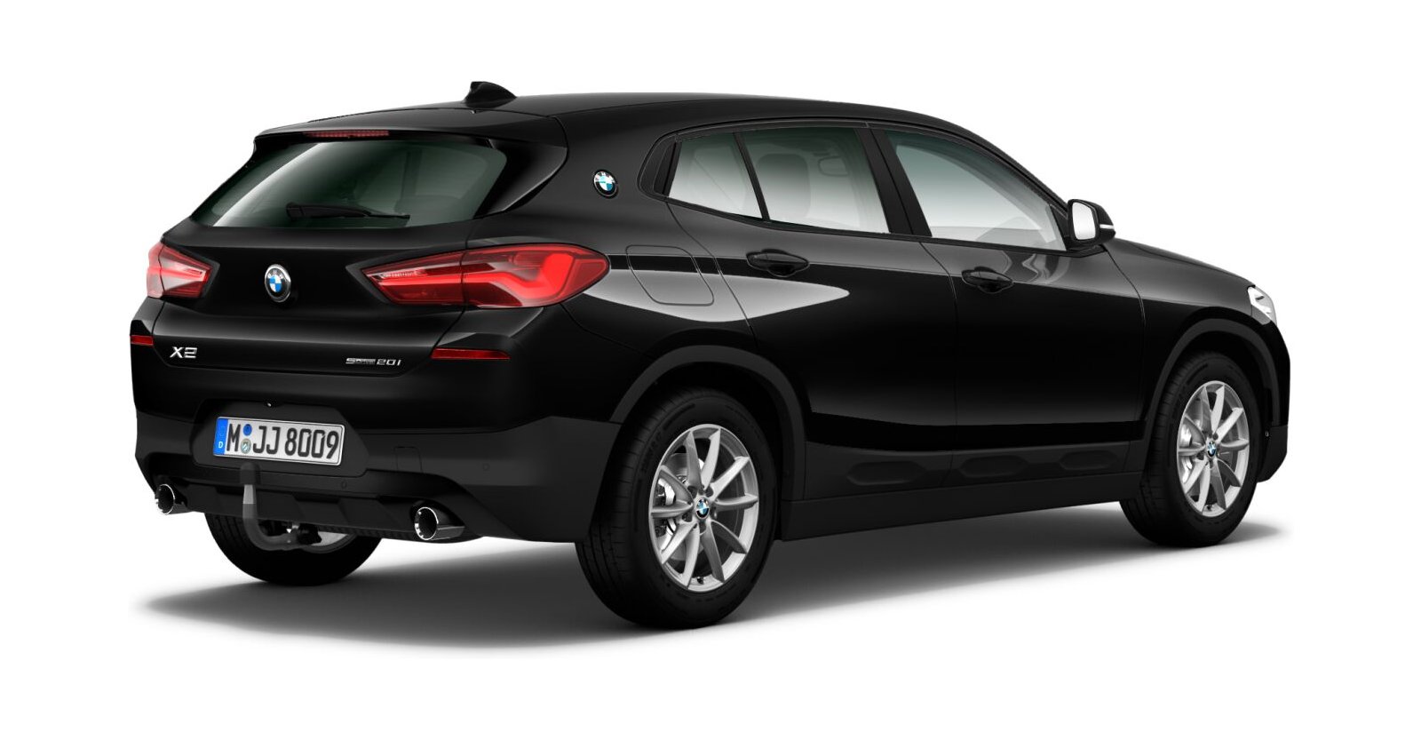 BMW BMW X in Schwarz von hinten BMW BMW X in Schwarz von hinten