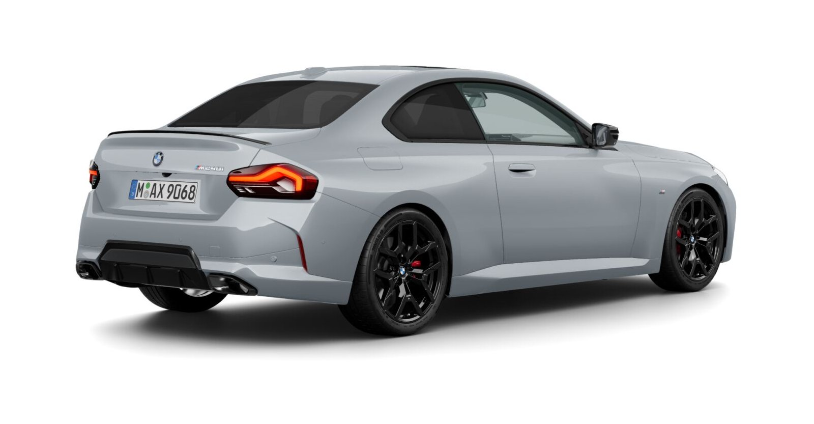 BMW BMW 2er in Grau von hinten