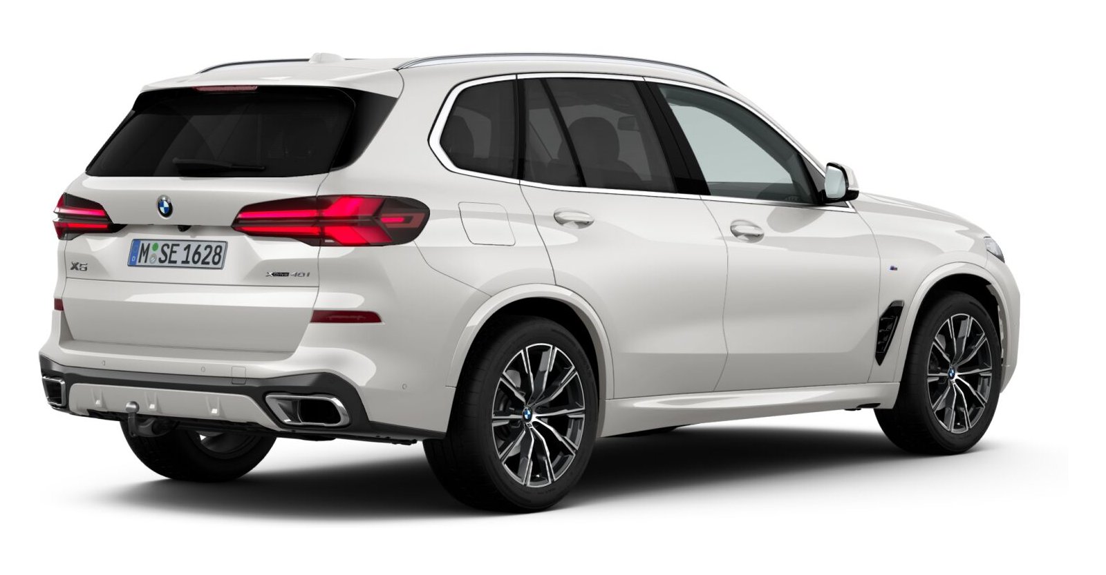 BMW BMW X in Weiß von hinten BMW BMW X in Weiß von hinten