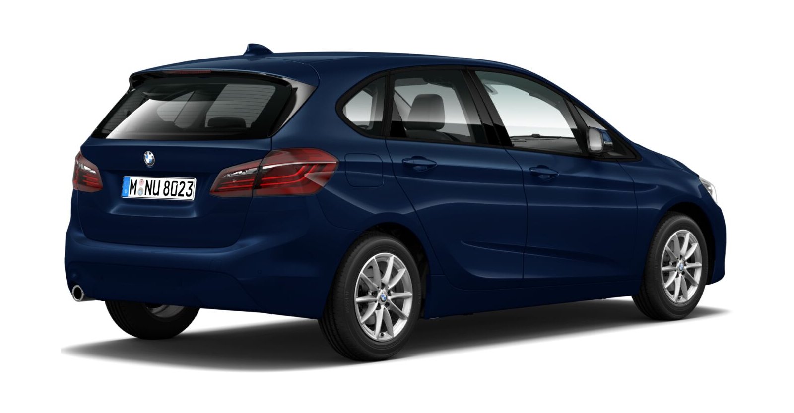 BMW BMW 2er in Blau von hinten