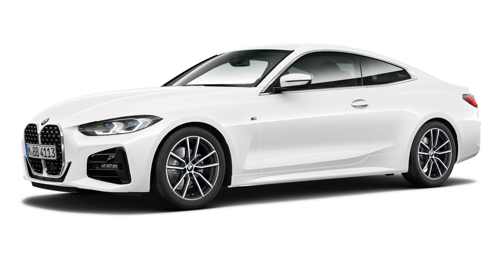 BMW 420i Coupe in Weiß von vorne BMW 420i Coupe in Weiß von vorne