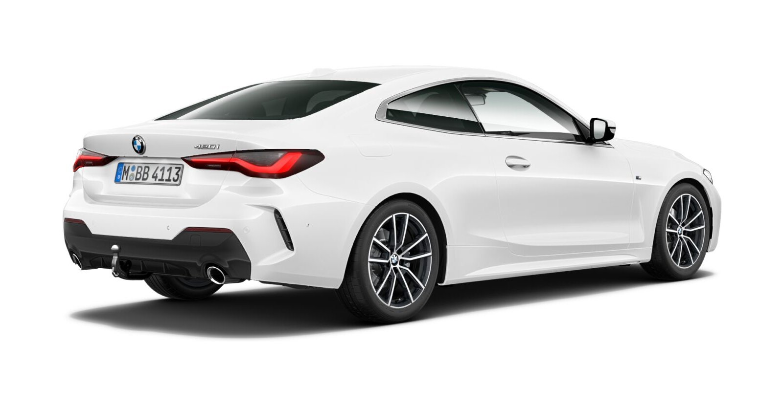 BMW BMW 4er in Weiß von hinten BMW BMW 4er in Weiß von hinten