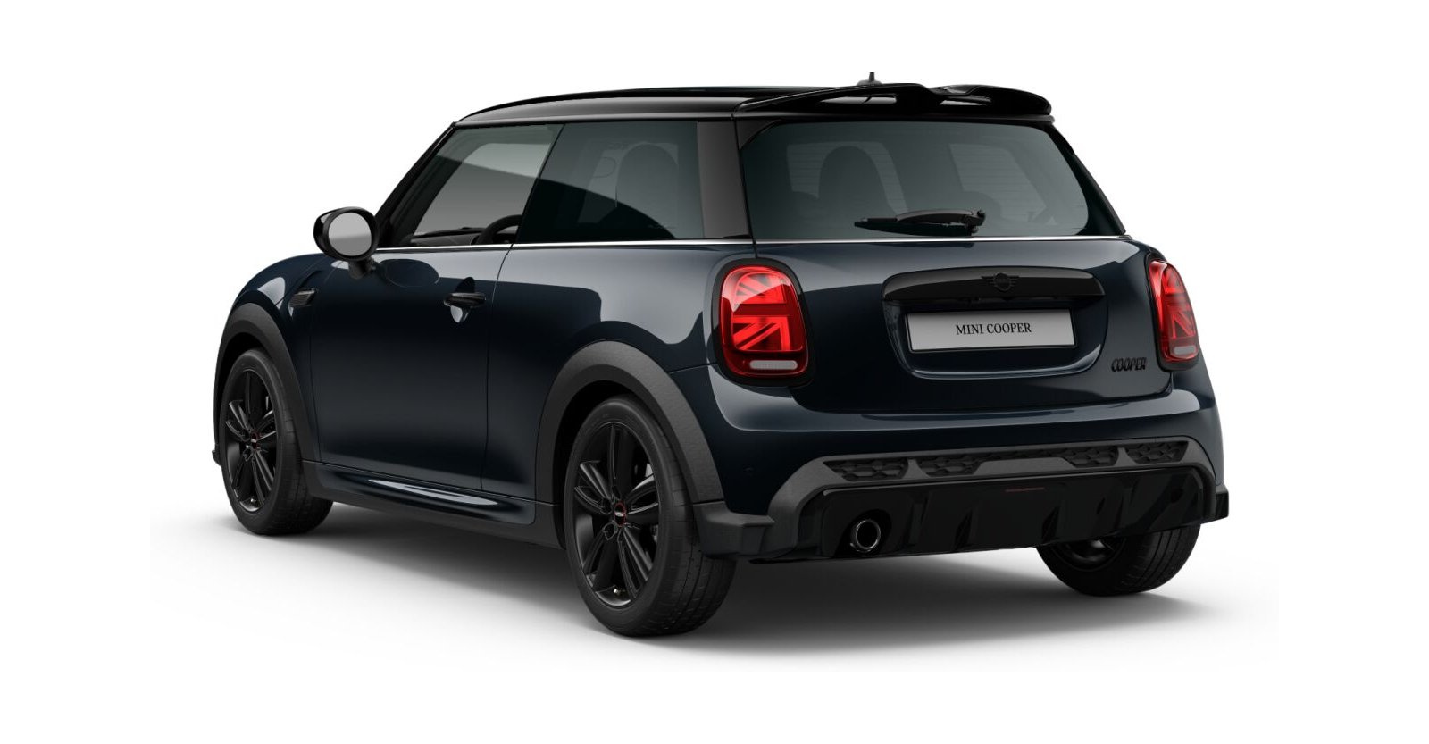 MINI MINI 3-Türer in Schwarz von hinten