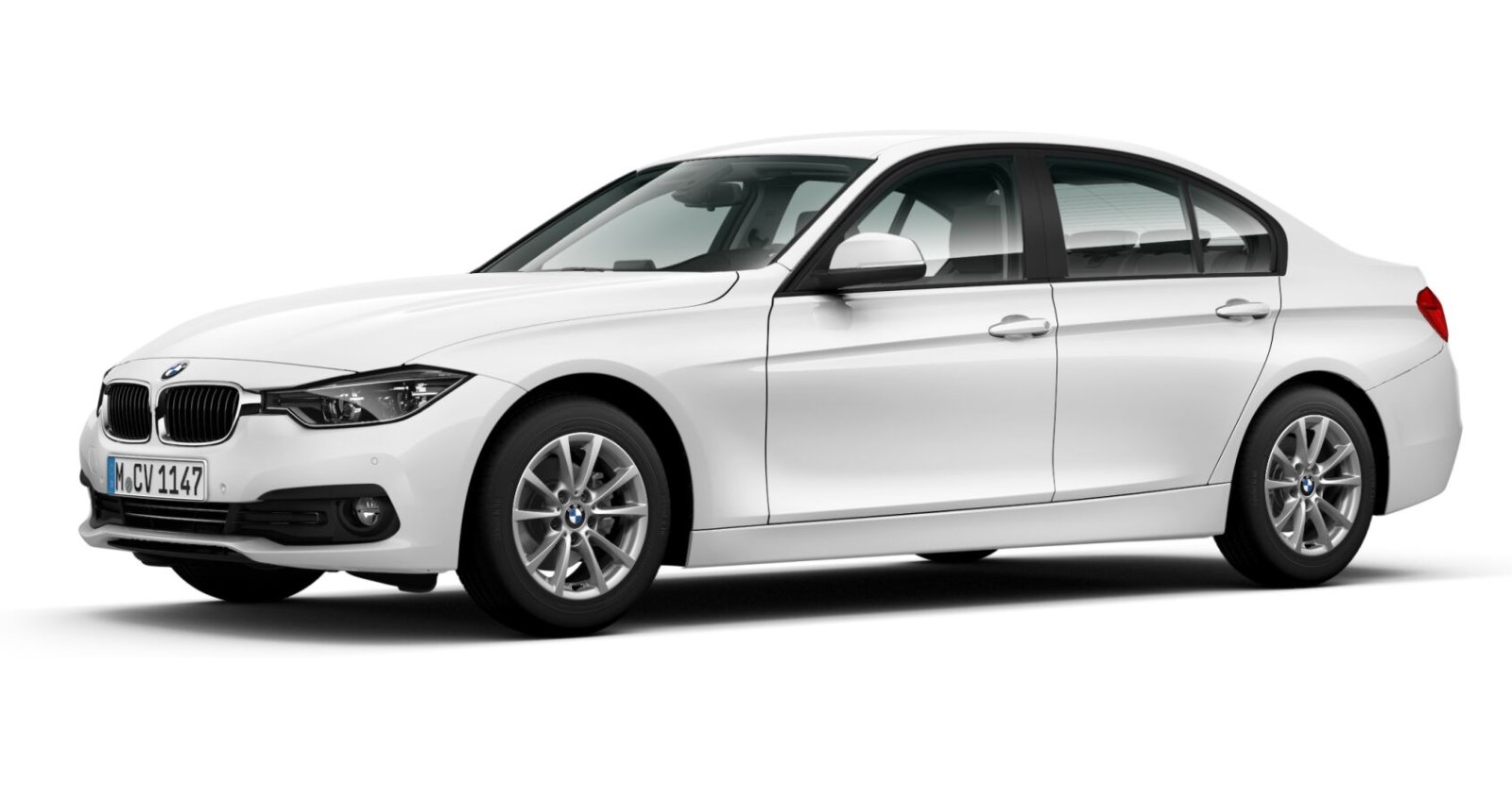 BMW BMW 3er in Weiß von vorne