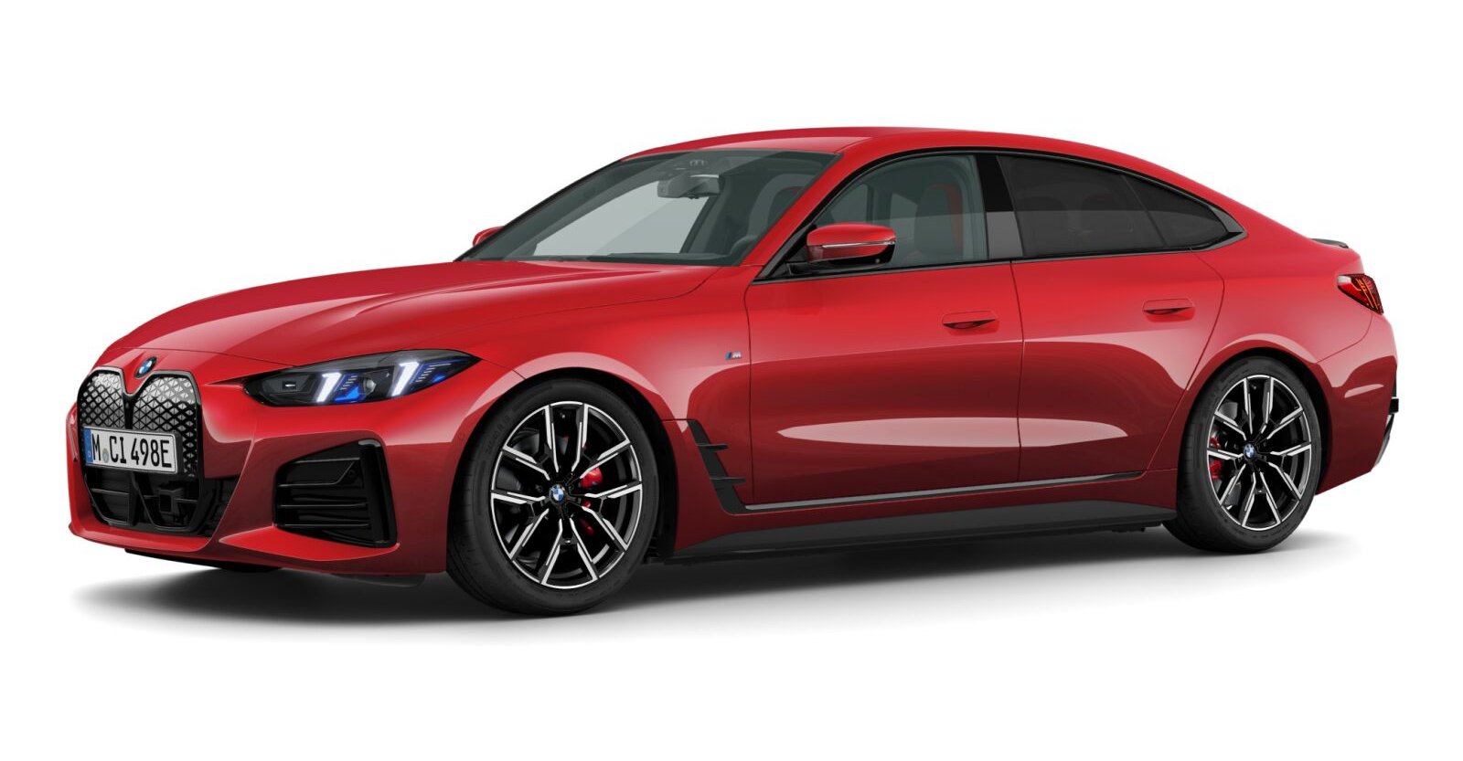 BMW BMW I in Rot von vorne