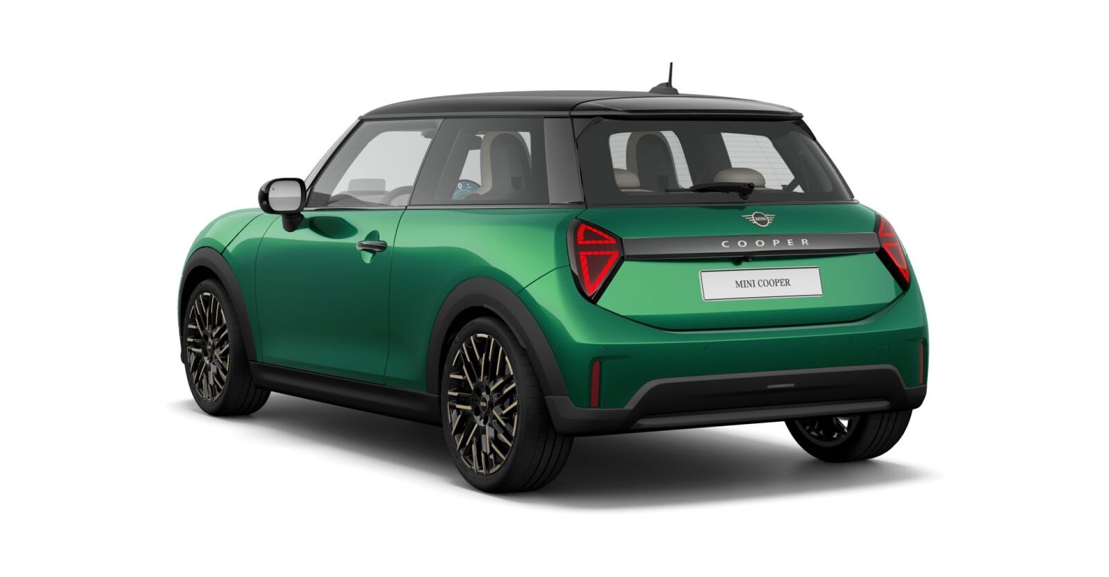 MINI MINI 3-Türer in Grün von hinten