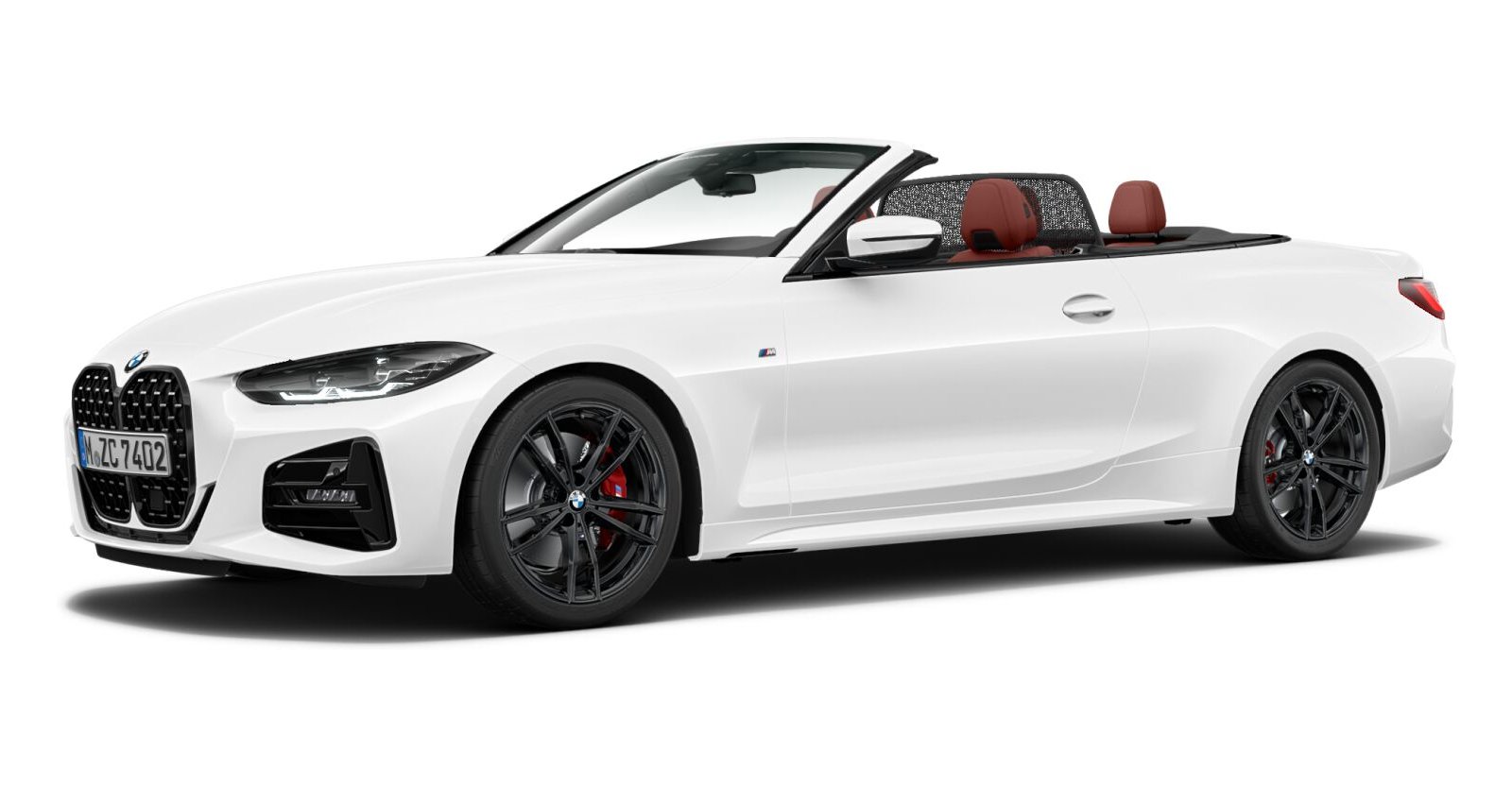 BMW BMW 4er in Weiß von vorne BMW BMW 4er in Weiß von vorne