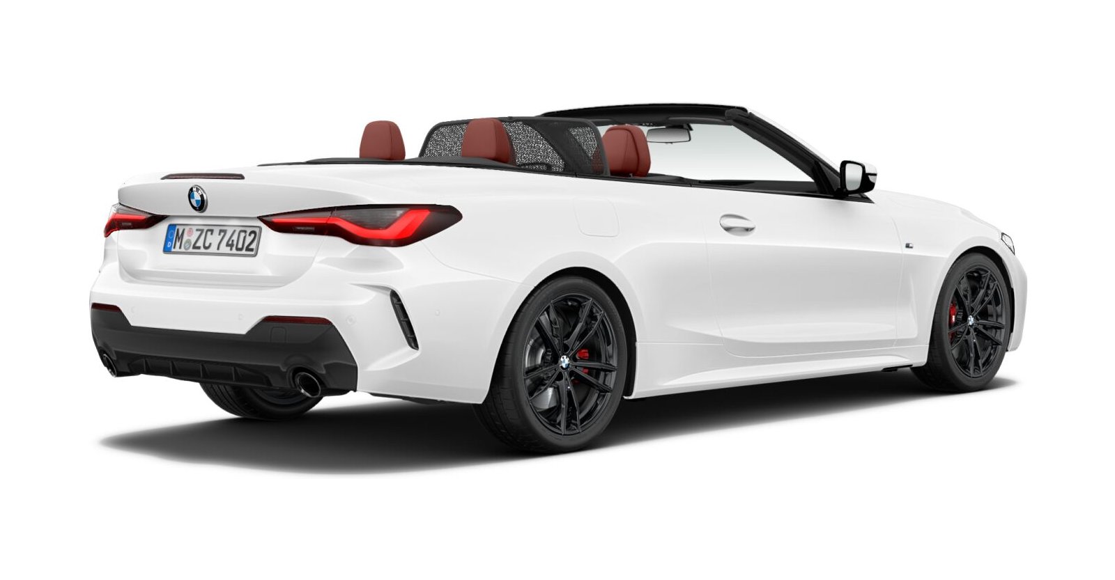 BMW BMW 4er in Weiß von hinten BMW BMW 4er in Weiß von hinten