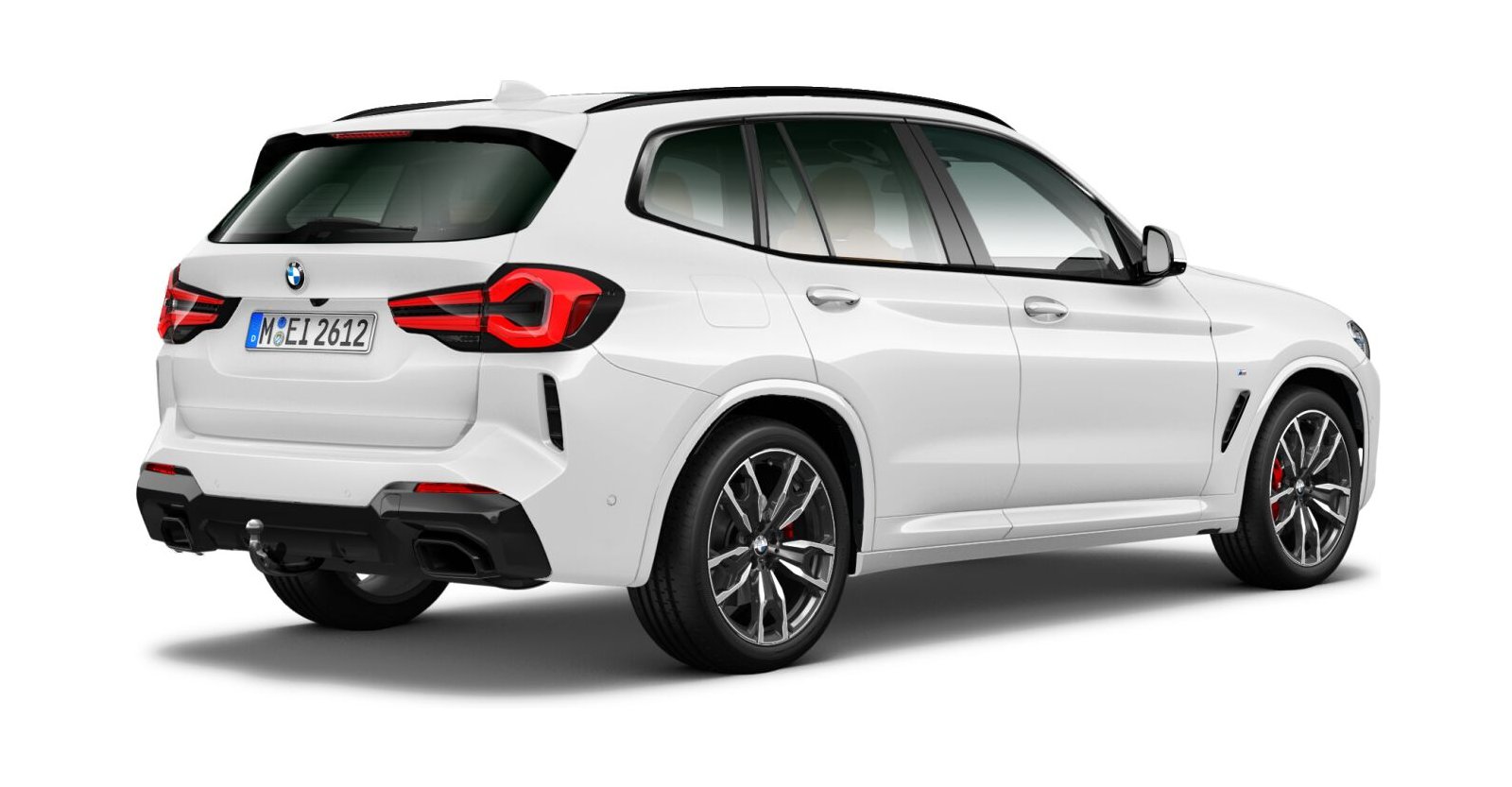 BMW BMW X in Weiß von hinten BMW BMW X in Weiß von hinten