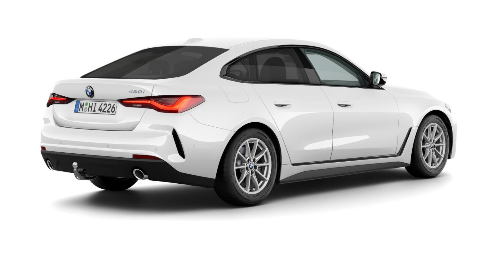 BMW BMW 4er in Weiß von hinten