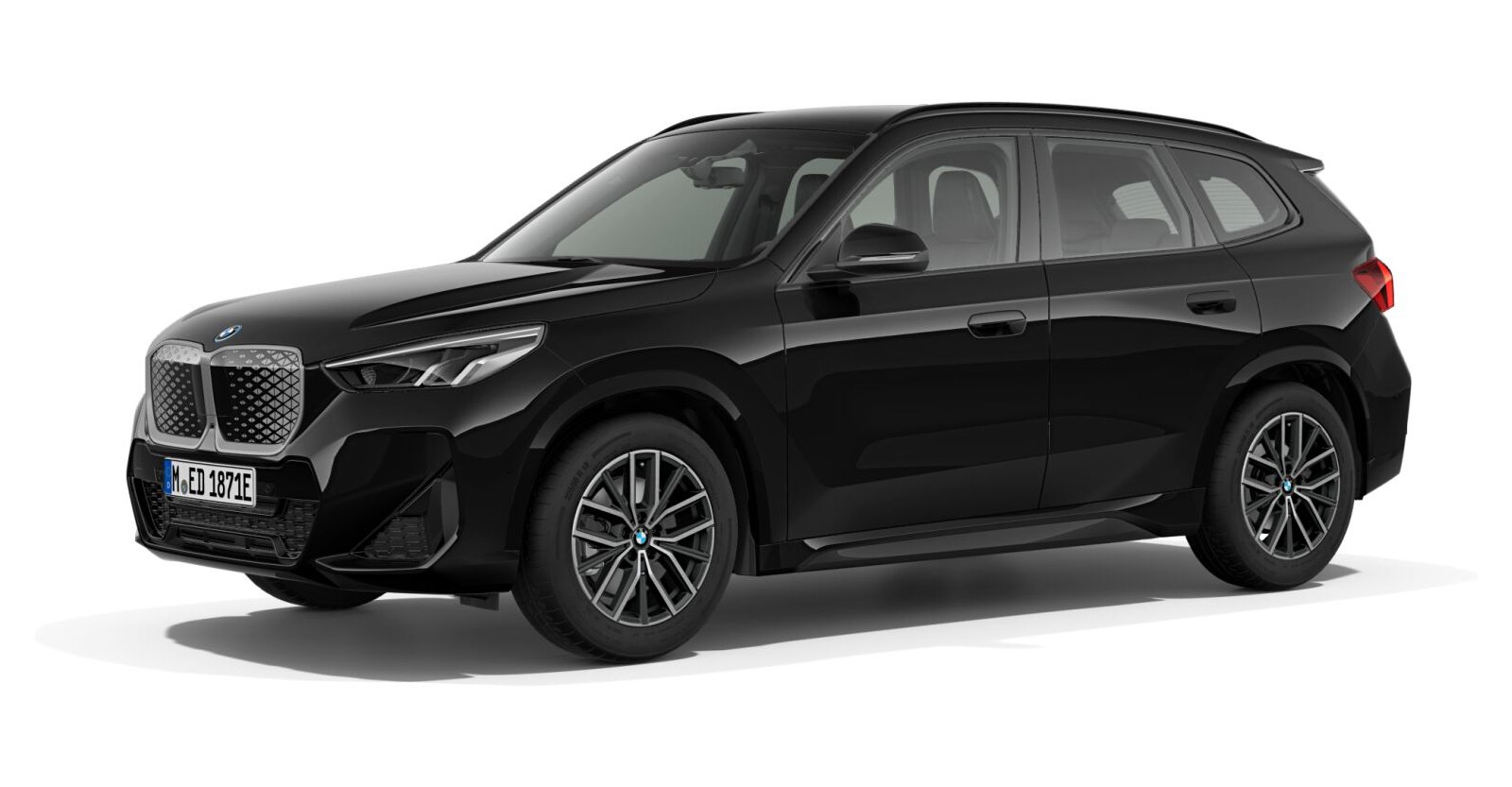 BMW BMW I in Schwarz von vorne
