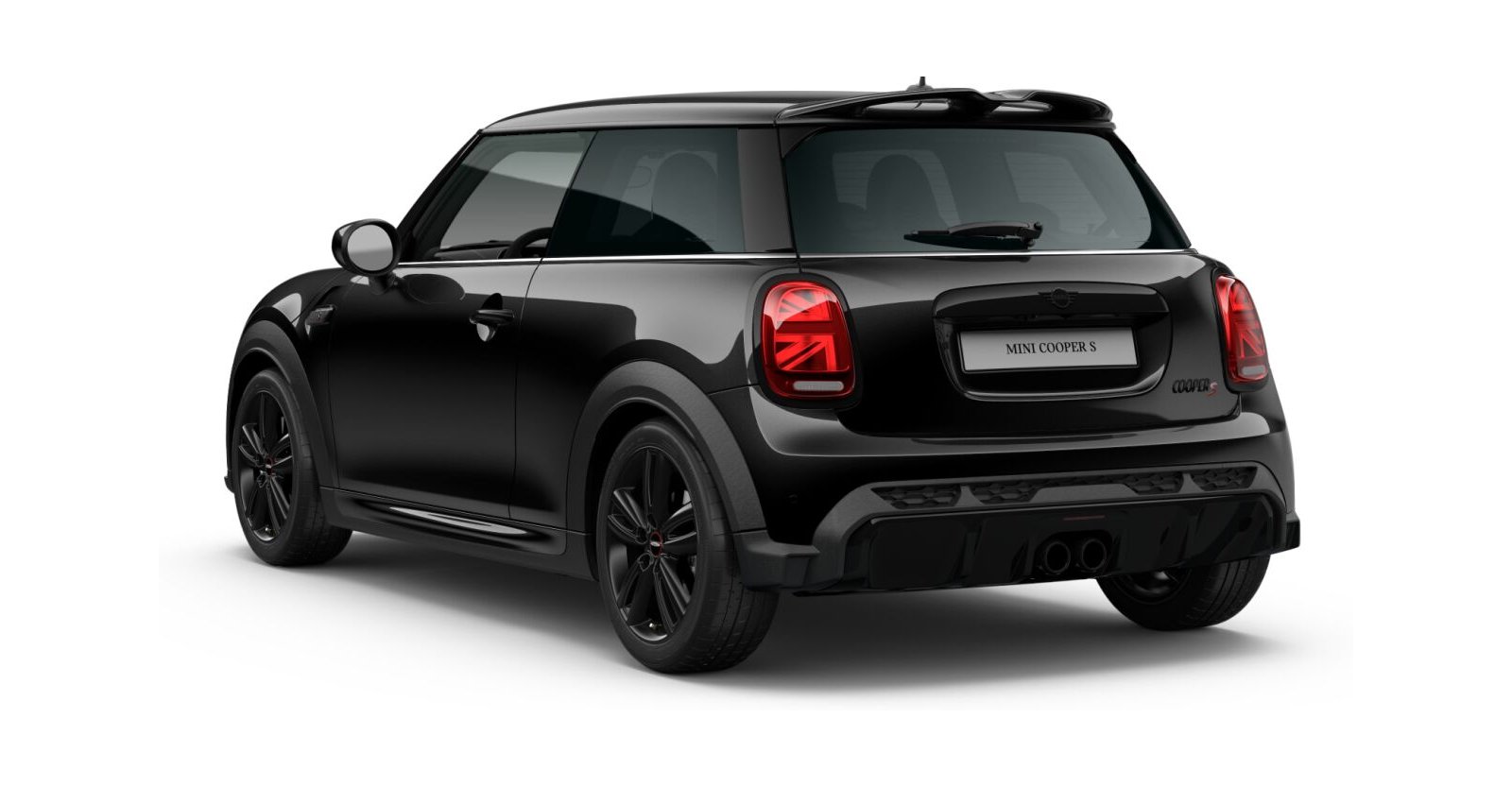 MINI MINI 3-Türer in Schwarz von hinten MINI MINI 3-Türer in Schwarz von hinten