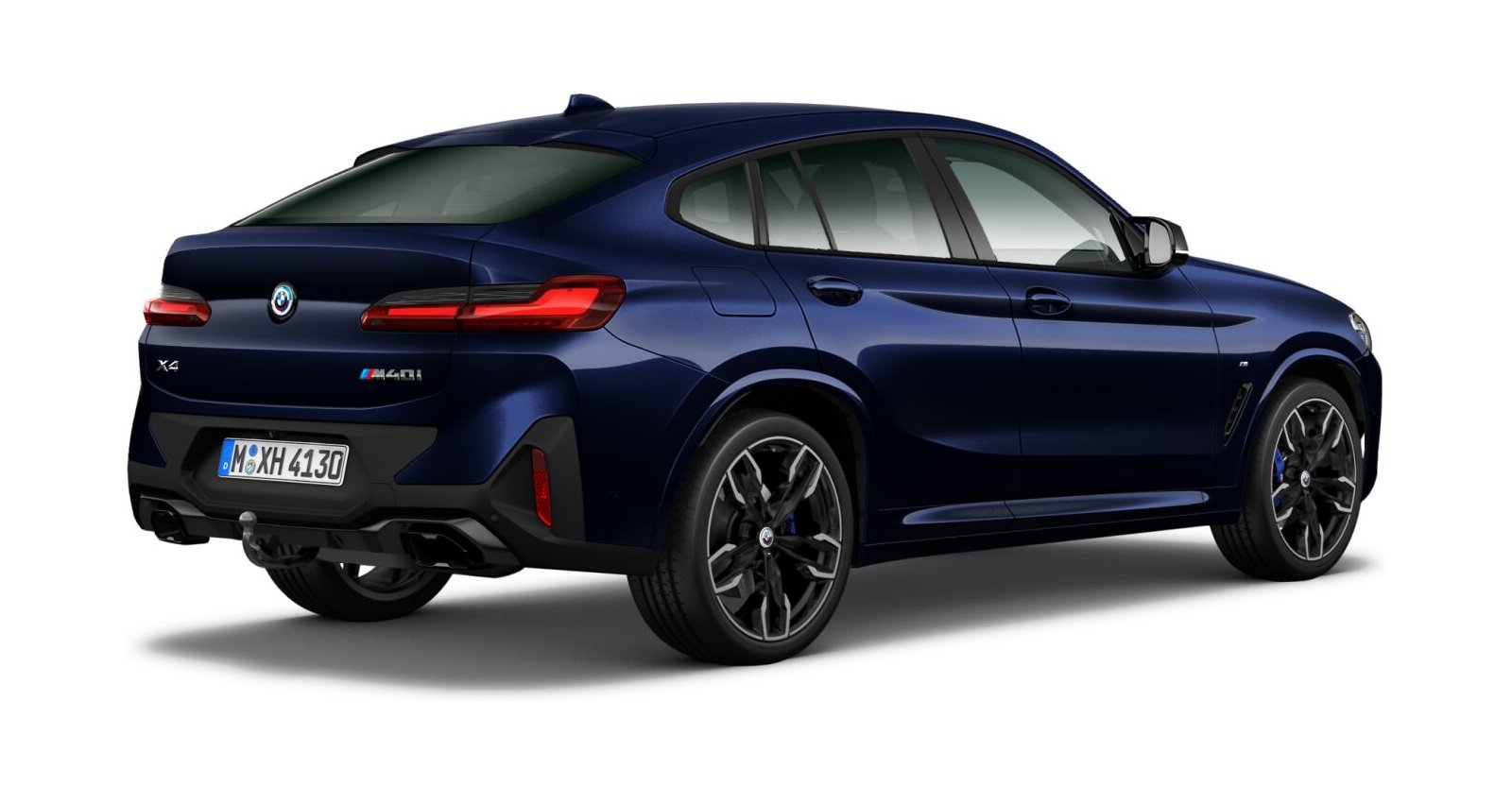 BMW BMW X in Blau von hinten BMW BMW X in Blau von hinten