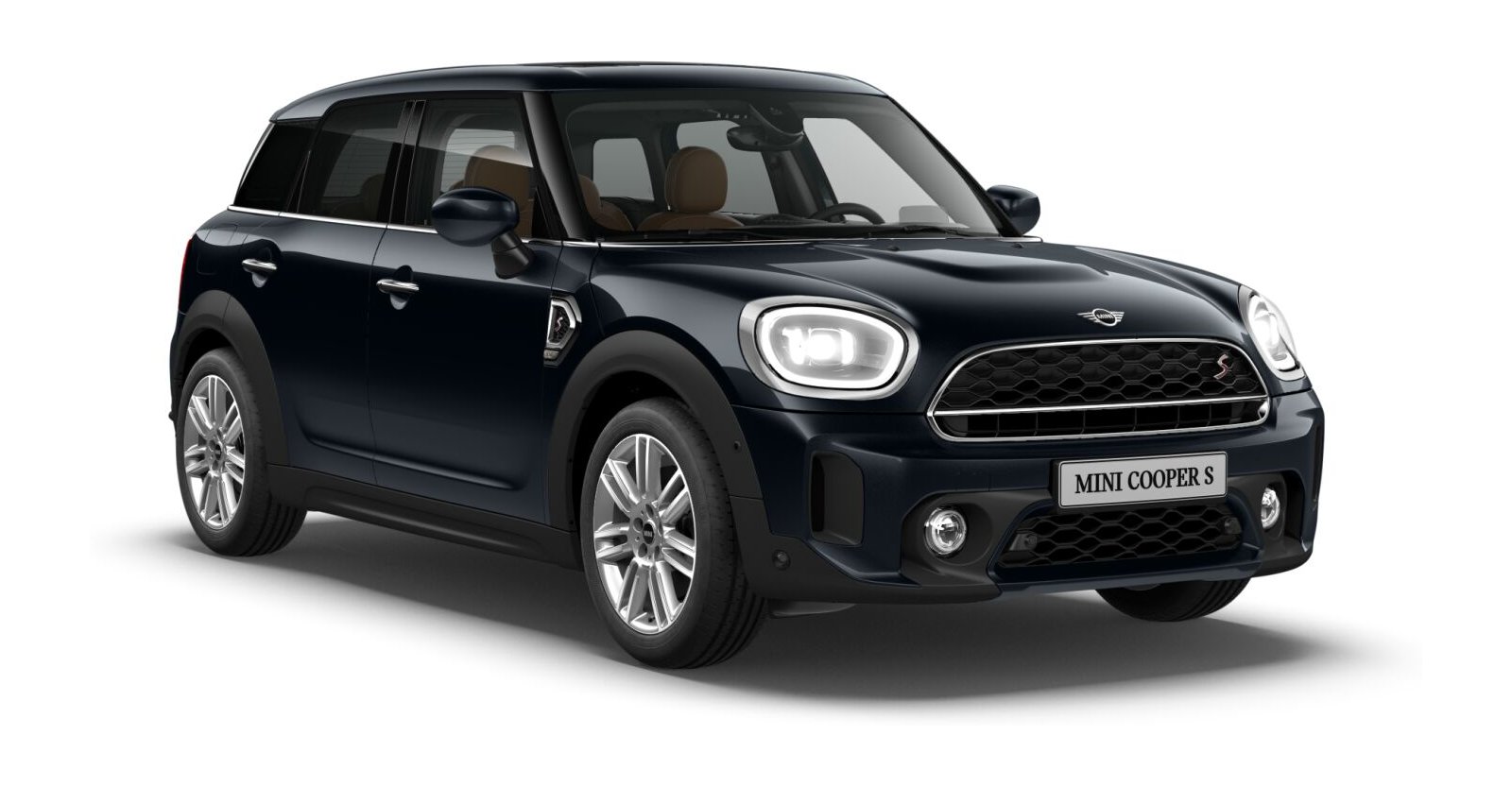 MINI MINI Countryman in Schwarz von vorne