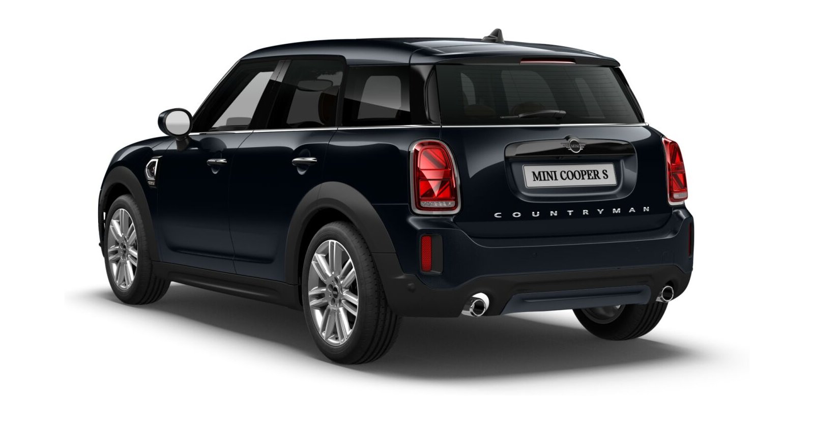 MINI MINI Countryman in Schwarz von hinten