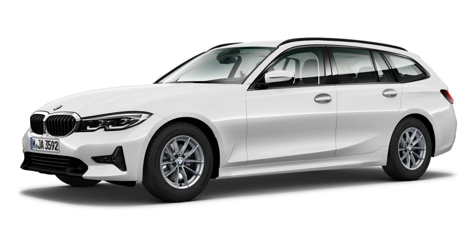BMW BMW 3er in Weiß von vorne