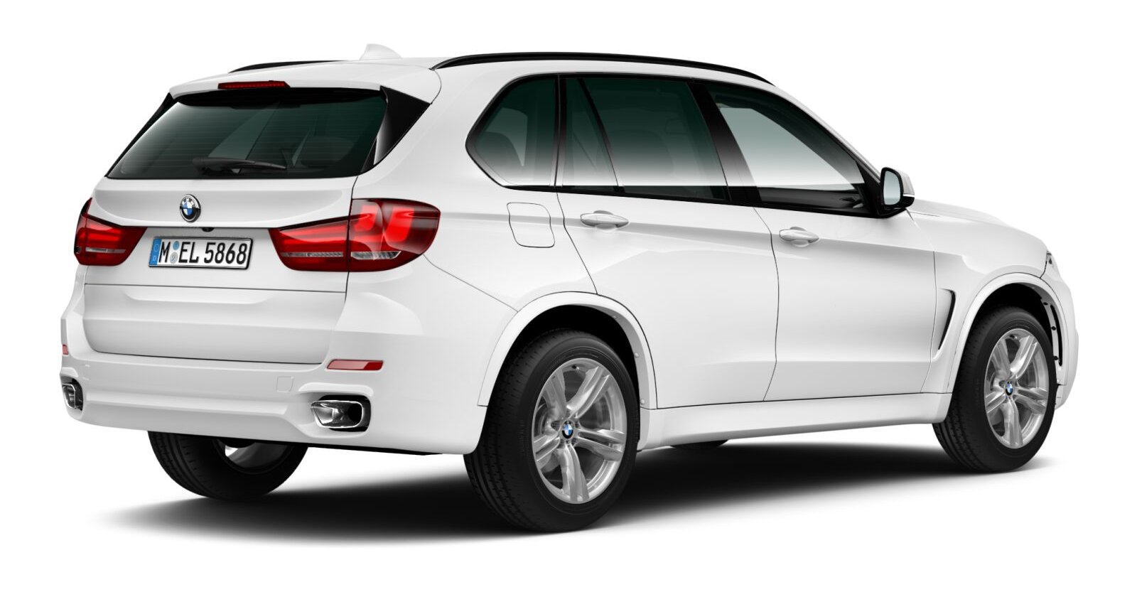 BMW BMW X in Weiß von hinten BMW BMW X in Weiß von hinten