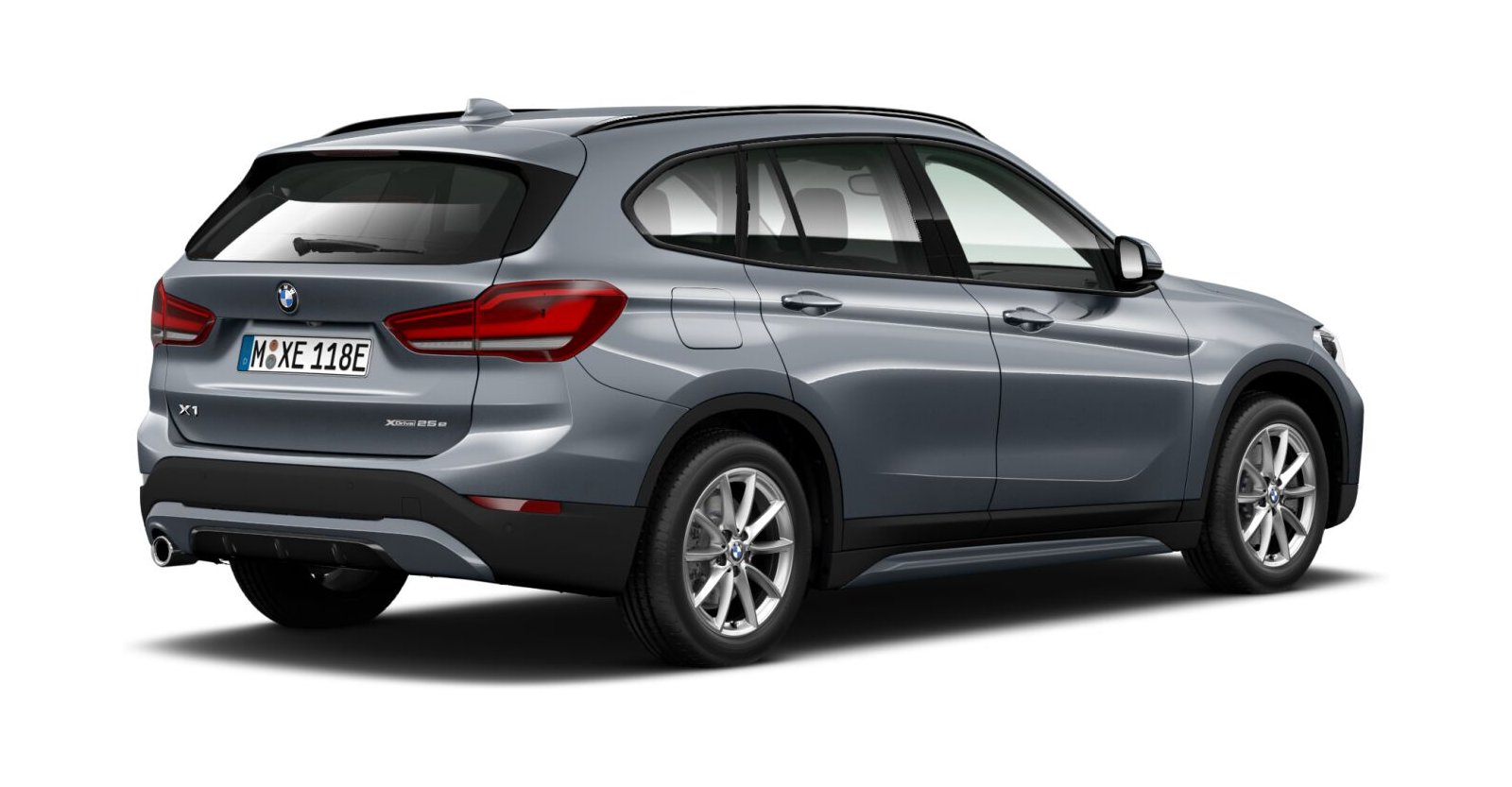 BMW BMW X in Grau von hinten