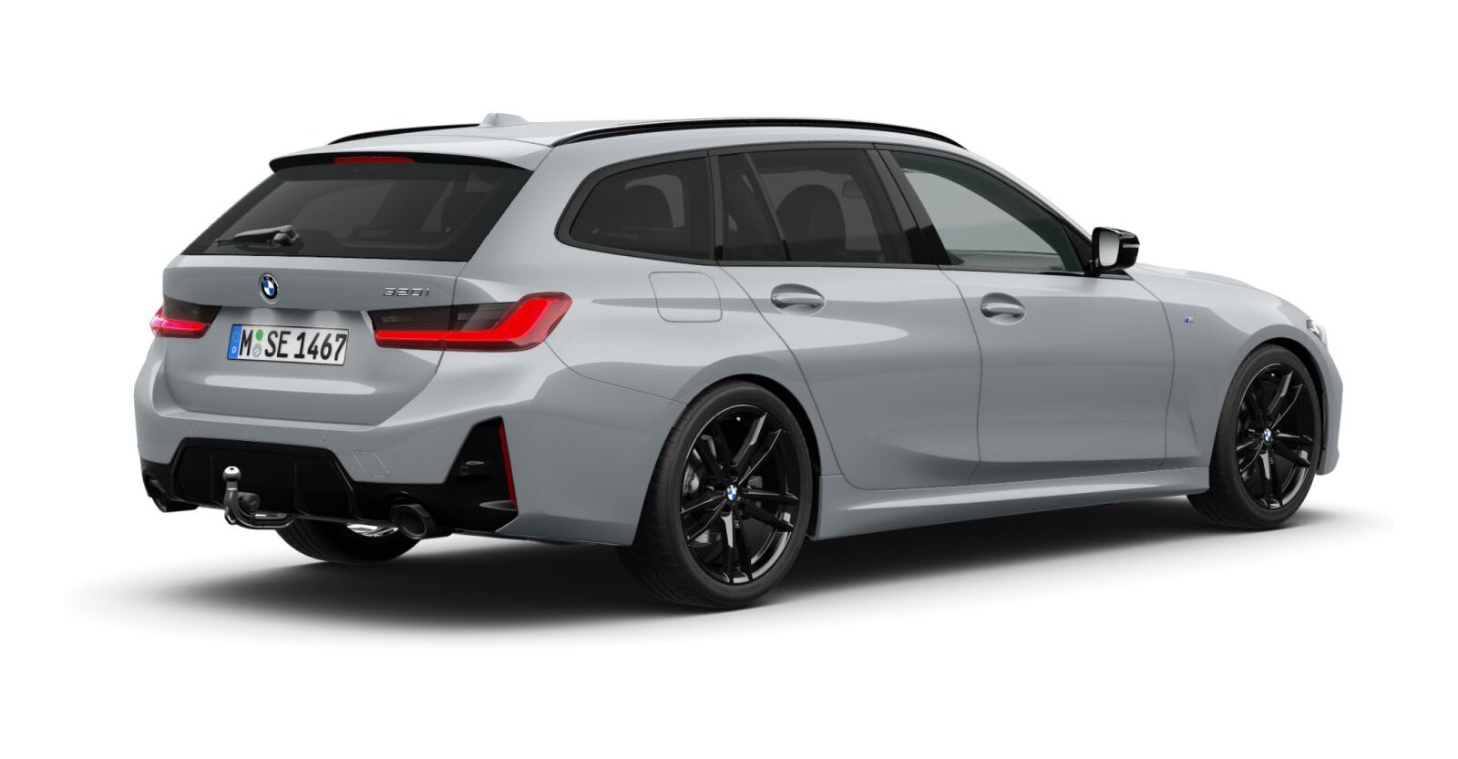 BMW BMW 3er in Grau von hinten BMW BMW 3er in Grau von hinten