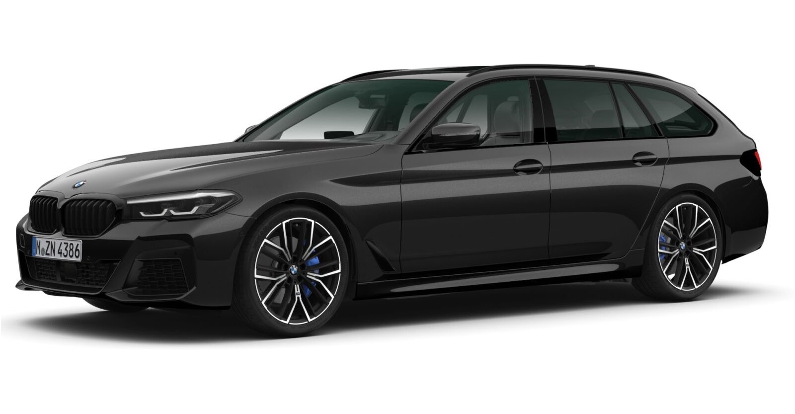 BMW BMW 5er in Schwarz von vorne BMW BMW 5er in Schwarz von vorne