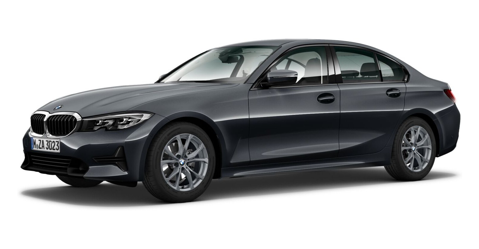 BMW 320d xDrive Limousine in Grau von vorne BMW 320d xDrive Limousine in Grau von vorne