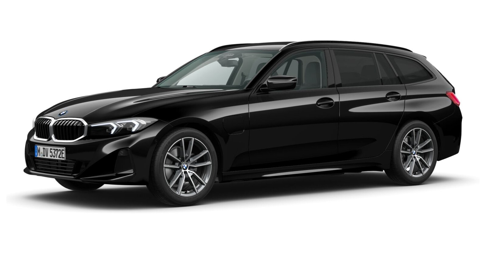 BMW BMW 3er in Schwarz von vorne