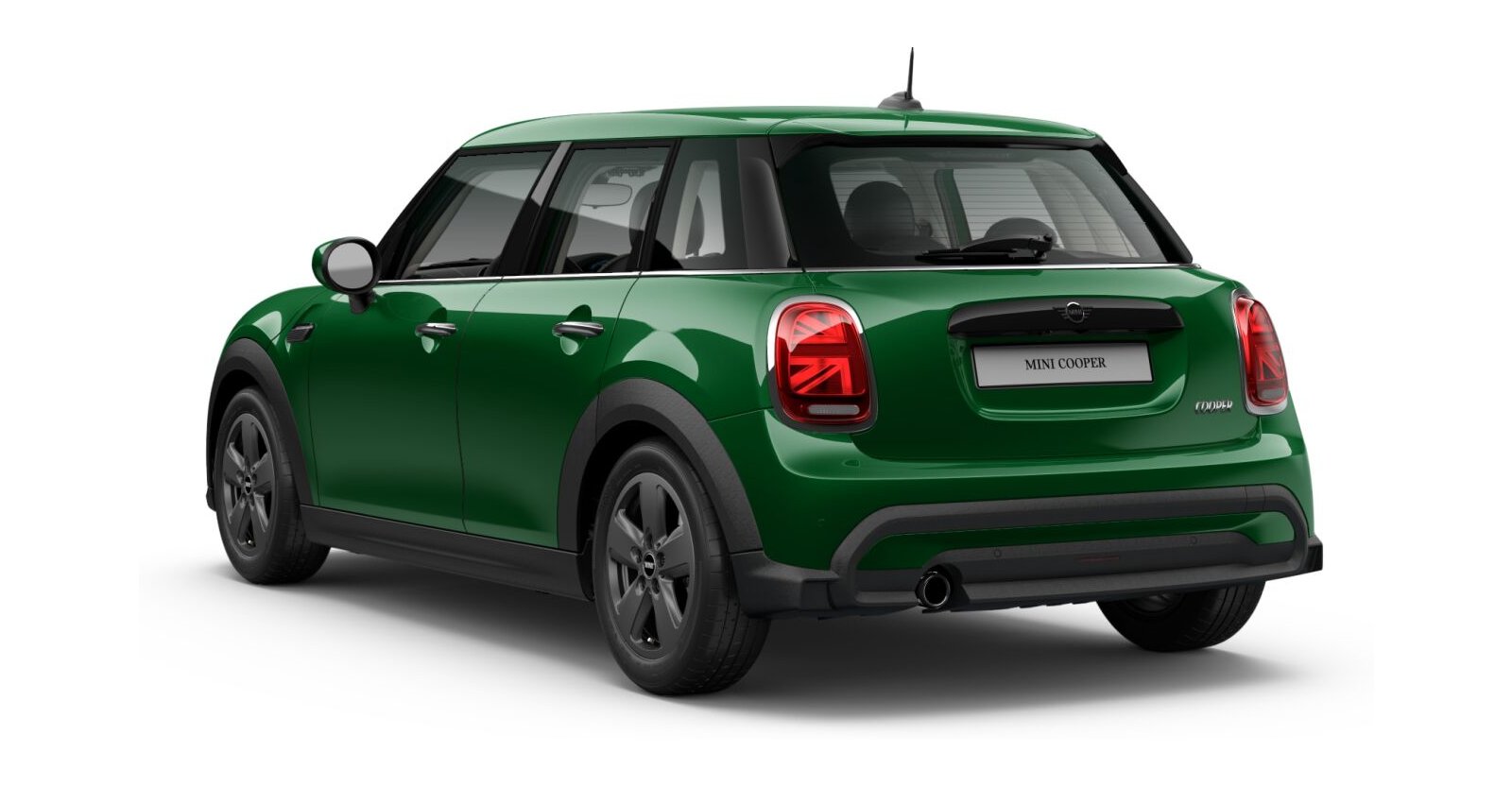 MINI MINI 5-Türer in Grün von hinten MINI MINI 5-Türer in Grün von hinten