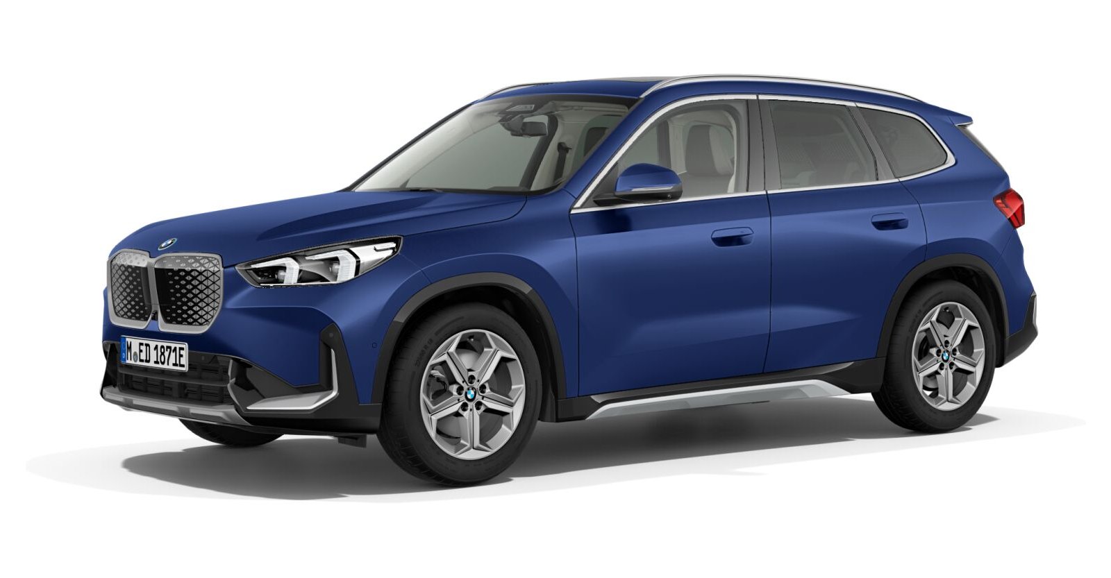 BMW BMW I in Blau von vorne