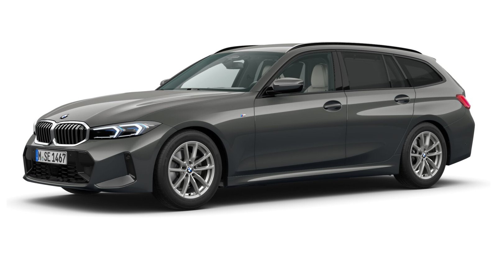 BMW BMW 3er in Grau von vorne BMW BMW 3er in Grau von vorne