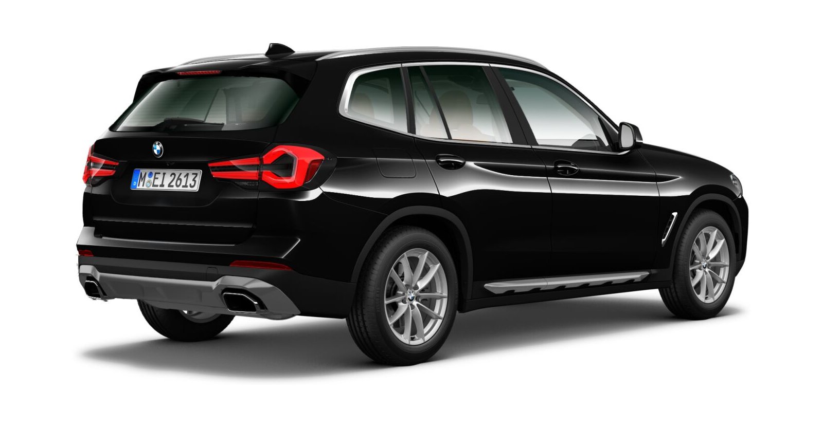 BMW BMW X in Schwarz von hinten BMW BMW X in Schwarz von hinten