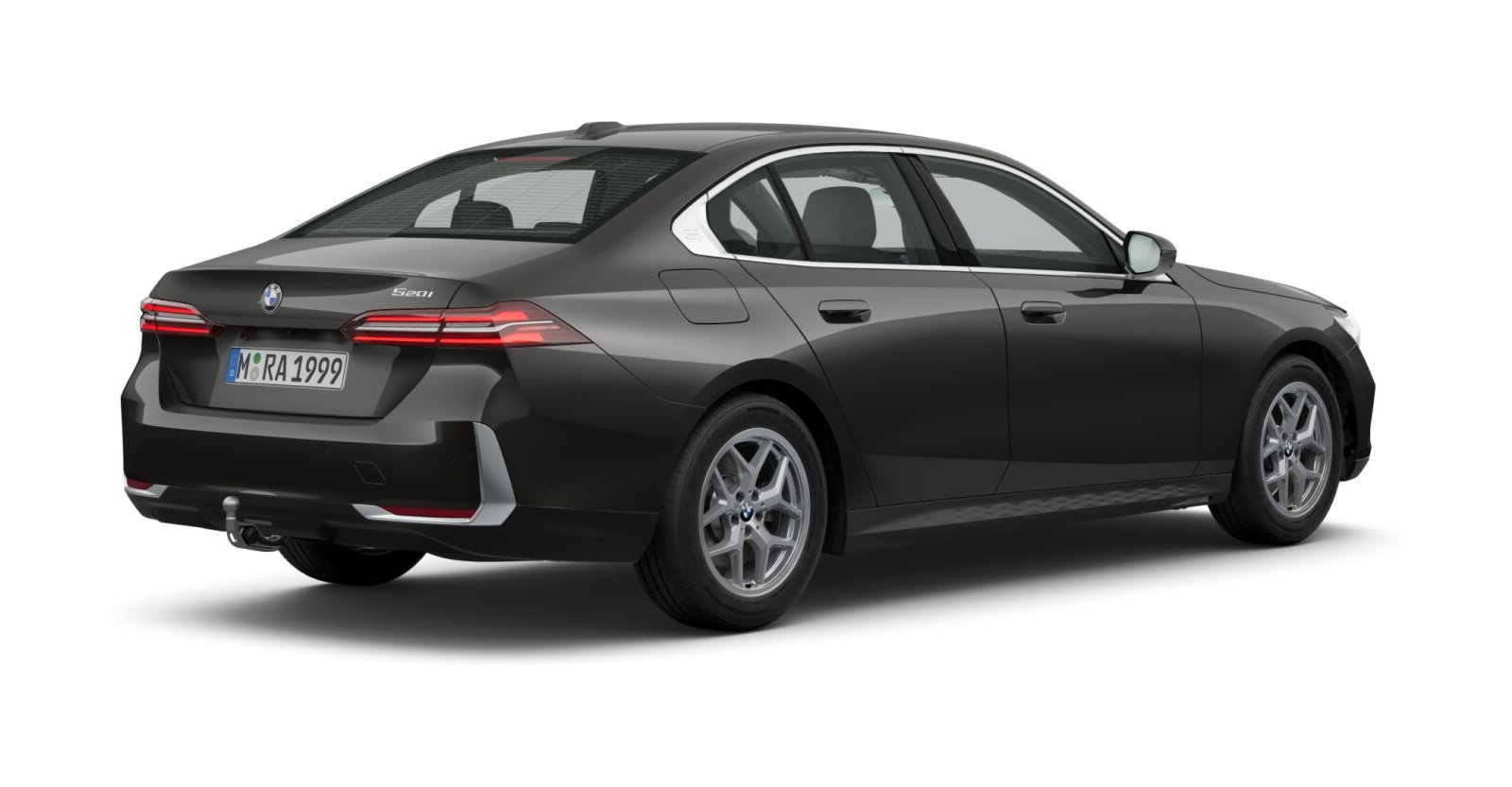 BMW BMW 5er in Grau von hinten