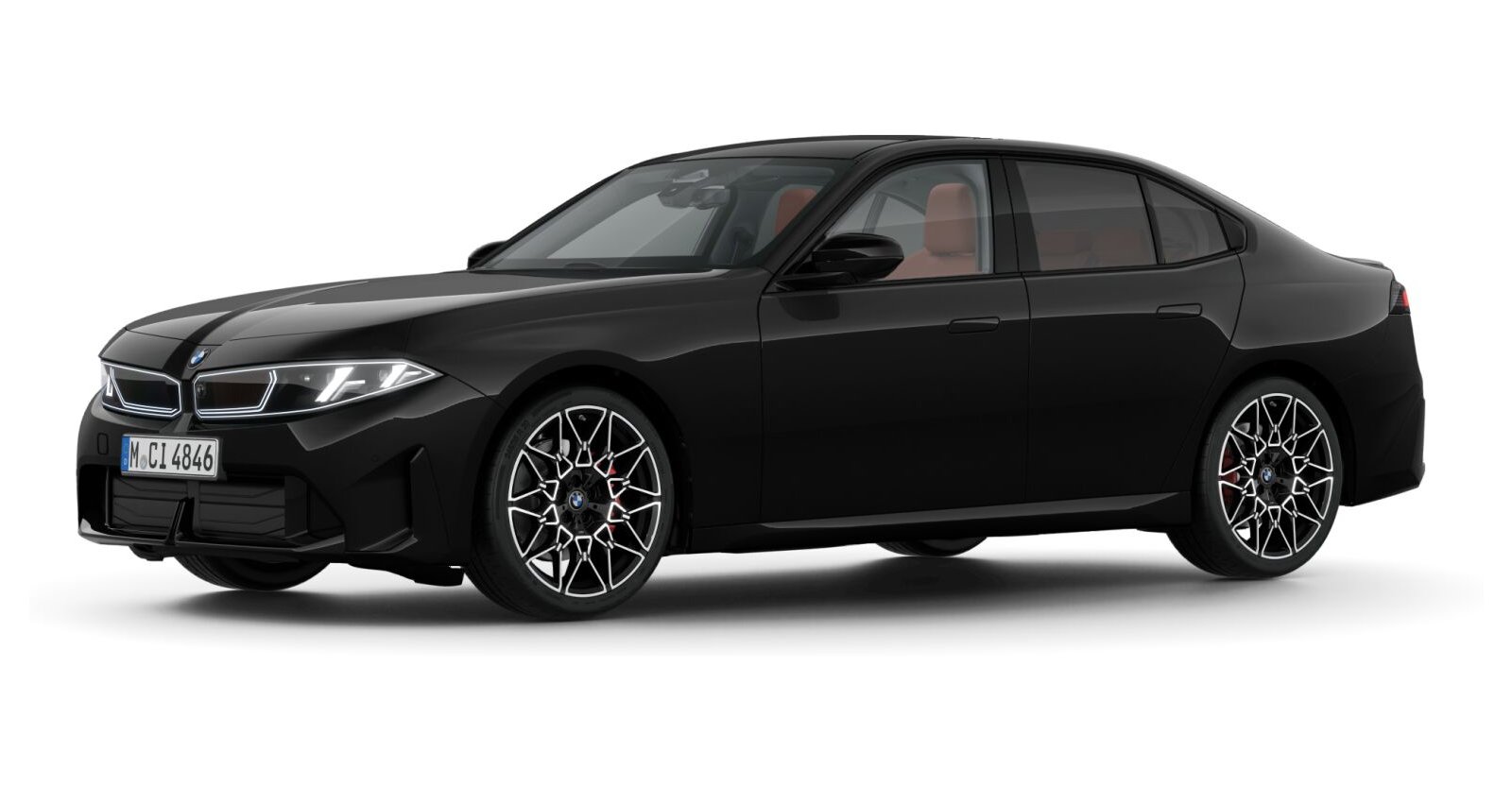 BMW BMW 3er in Schwarz von vorne