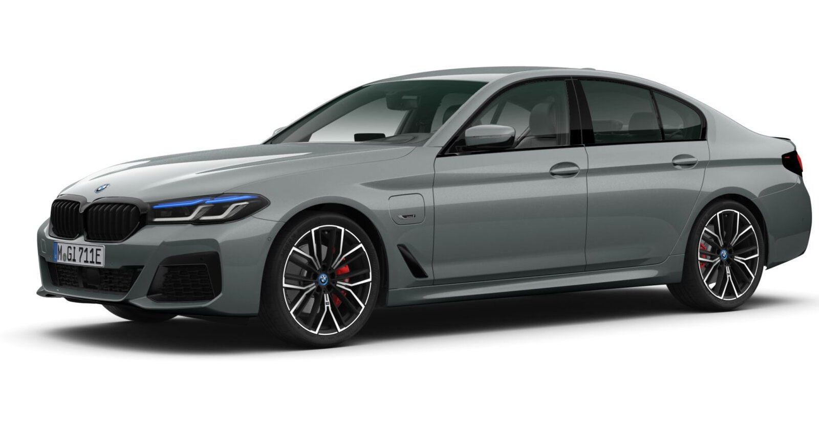 BMW BMW 5er in Grau von vorne